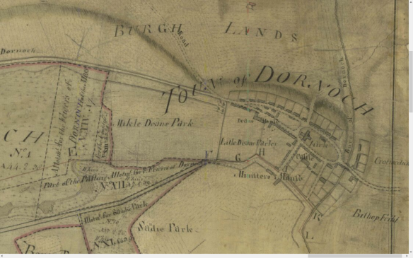 1783 Dornoch map